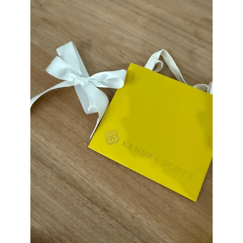 Kendra Scott Jewelry Packaging Set 3 Boxes 1 Pouch 1 Gift Bag Yellow White Logo
